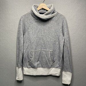 Abercrombie & Fitch Gray Textured Cowl Neck Sweater S